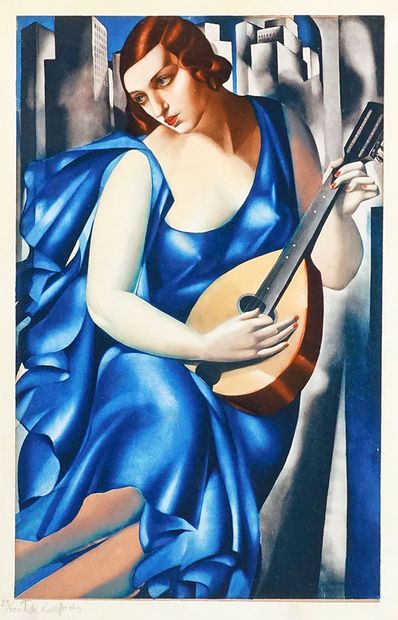 null DE LEMPICKA, Tamara (1898-1980)

Woman with mandolin (c.1933)

Silkscreen

Signed...