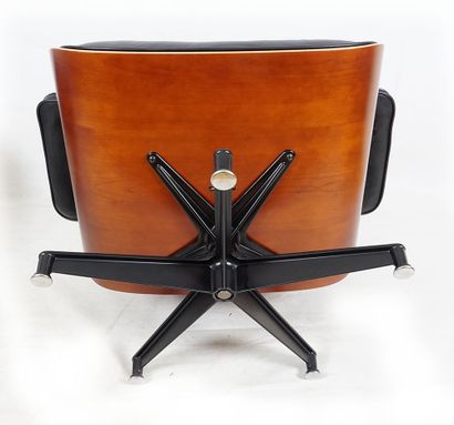 null Lougne Chair Ottoman by CHARLES and RAY EAMES for HERMAN MILLER; rosewood and...