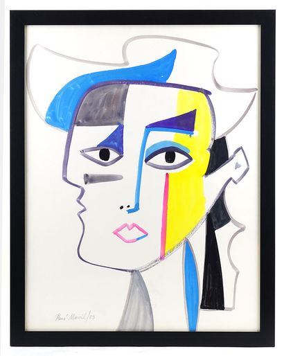 null MARCIL, René (1917-1993)

Sans titre - Portrait au chapeau

Gouache sur papier

Signée...