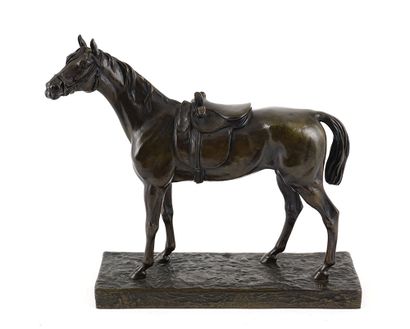 null MOIGNIEZ, Jules (1835-1894)

Saddled Horse

Bronze with dark patina

Signed...