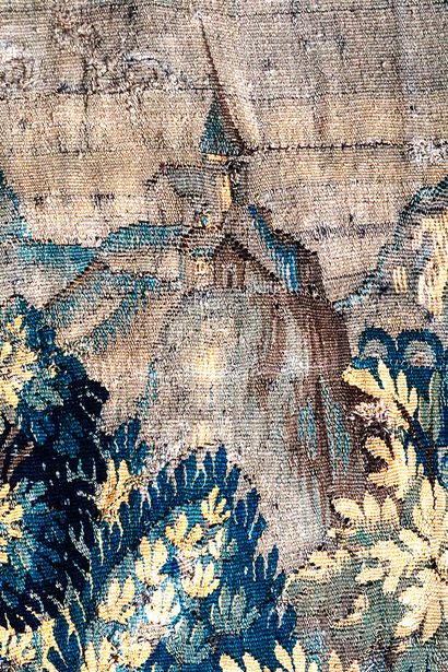 null Aubusson tapestry decorated with a duck pond.

Old restaurants.

Mid 18th century



2mX...