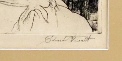null WIIRALT, Eduard (1898-1954)

"Berberi tiidruk kaameliga" [Berber Maid with Camel]

Etching

Signed...
