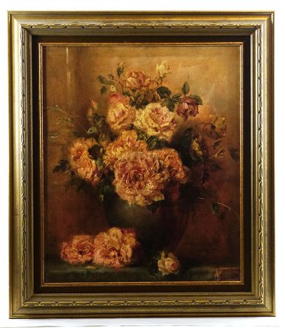 null DOLANYI BENCZÚR, Ida (1876-1970)

Still Life with a Bouquet of Roses and Peonies

Oil...