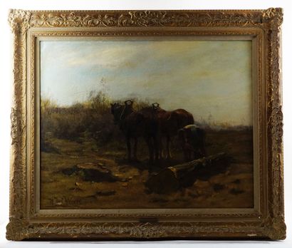 null VAN DER WEELE, Herman Johannes (1852-1930)

"The logging team"

Oil on canvas

Signed...