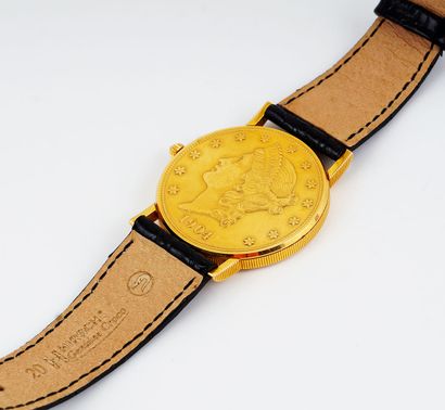 null CORUM

Corum men's 36mm quartz watch. $20 Liberty Double Eagle gold coin case,...