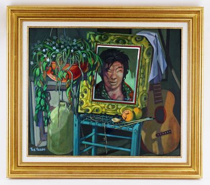 null LECOR, Tex (1933-2017)

"Le portrait à Chuisak(?)"

Oil on canvas

Signed on...