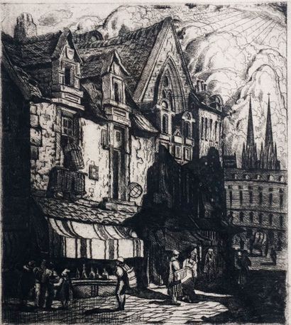 null FORTIN, Marc-Aurele (1888-1970)

"Vieux Rouen"

Etching

Inscriptions on the...