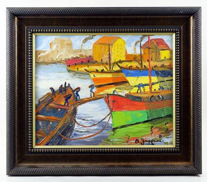 null IMPERIALE, Osvaldo (1913-1977)

Untitled - Commercial Harbour

Oil on board

Signed...