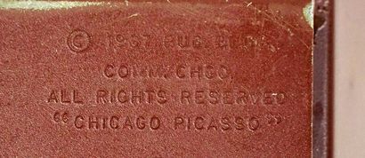  D'après Pablo PICASSO (1881-1973) 
"Chicago Picasso" 
Métal 
Reproduction du monument...