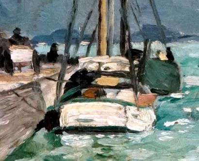 null FORTIN, Marc-Aurèle (1888-1970)

"Vue du port, Montréal"

Oil on board

Traces...