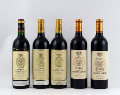 null Château Gruaud Larose 1990, 2000, 2012 2013 - 5 bouteilles