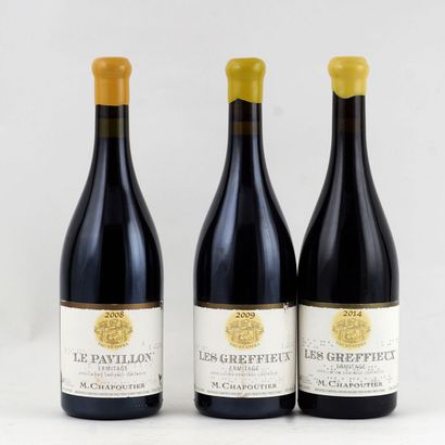 null Ermitage Les Greffieux 2009, 2014 Ermitage Le Pavillon 2008, M. Chapoutier -...