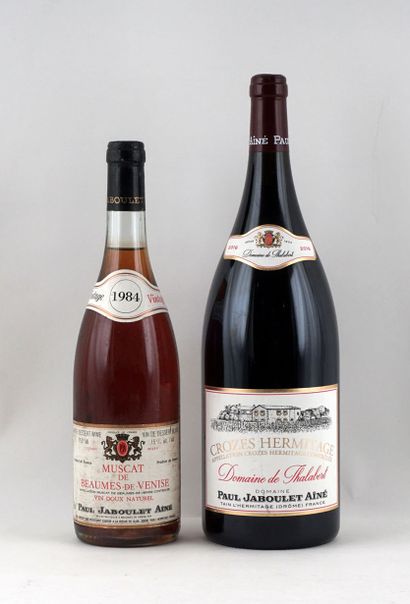 null Crozes-Hermitage Domaine de Thalabert 2016 Muscat de Beaumes-de-Venise 1984,...