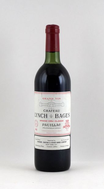 null Château Lynch Bages 1982
Pauillac Appellation Contrôlée
Niveau B
1 bouteill...