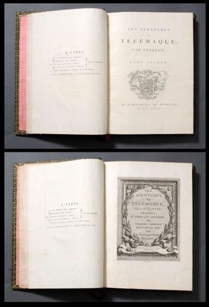 FENELON (François de Salignac, de La Mothe) "Les aventures de Télémaque" 2 volumes:...