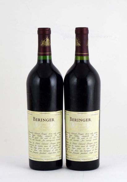 null Beringer Private Reserve 1994 1995 - 2 bouteilles