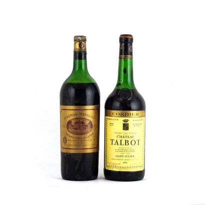 null Château Batailley 1970 Château Talbot 1976 - 2 magnums