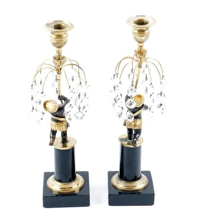 null CRYSTAL 

Pair of torches with unique fire. It is made of gilded metal, bronze,...