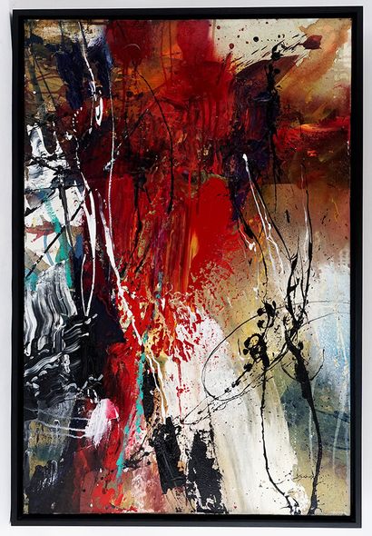 null LAFRANCE, Jean-Pierre (1943-)
"Abstract 12-123"
Mix media on canvas
Signed on...