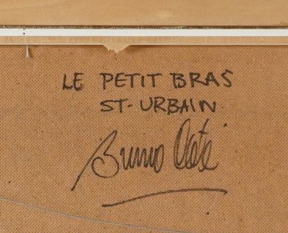 null CÔTÉ, Bruno (1940-2010)
"Le Petit Bras St-Urbain"
Oil on masonite
Signed and...