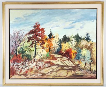 null MASSON, Henri Léopold (1907-1996)
Untitled - Autumn
Oil on canvas
Signed on...