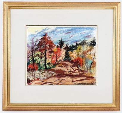 null MASSON, Henri Léopold (1907-1996)
Untitled - Autumn
Pastel
Signed on the lower...