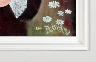 null DE GRÂCE, Nérée (1920-2002)
Dame au bouquet
Huile sur toile
Signée en bas à...