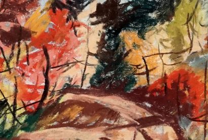 null MASSON, Henri Léopold (1907-1996)
Untitled - Autumn
Pastel
Signed on the lower...