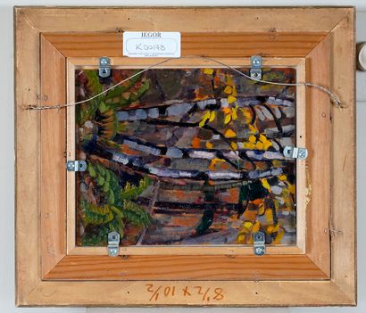 null COLLYER, Nora Frances Elizabeth (1898-1979)
Autumn Landscape (verso: Birches)
Oil...