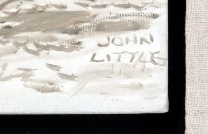 null LITTLE, John (1928-)
"Une journée d'avril 1953, St-Hilaron, P.Q."
Oil on canvas
Signed...