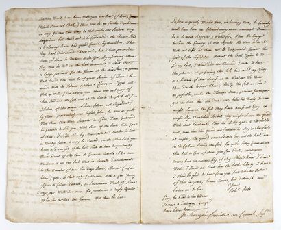 null Seven Years' War in America: Manuscript relating to the defeat of George Washington...