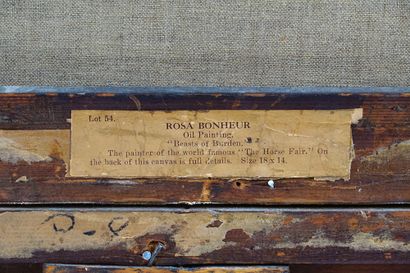 null BONHEUR, Rosa (1822-1899)
"Beasts of Burden"
Oil on canvas
A monogram on the...