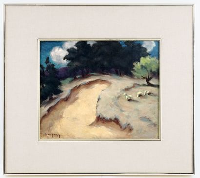 null DUGUAY, Rodolphe (1891-1973)
Pastoral
Oil on board
Signed on the lower left:...