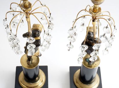 null CRYSTAL 

Pair of torches with unique fire. It is made of gilded metal, bronze,...
