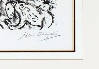 null CHAGALL, Marc (1887-1985)
"Bouquet over the Town" (1983)
Lithographie
Signée...