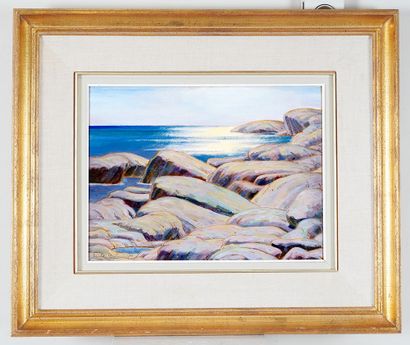 null BEAMENT, Thomas Harold (1898-1984)
"Rocky Shore, Nova Scotia"
Huile sur toile...