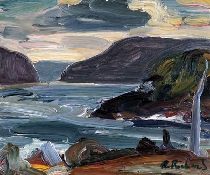 null RICHARD, René Jean (1895-1982)
Untitled - Bay of Charlevoix
Oil on board
Signed...