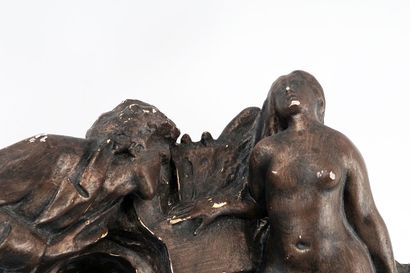 null LALIBERTÉ, Alfred (1878-1953)
"Le vaisseau d'or" 
Plaster with bronze patina
Signed...