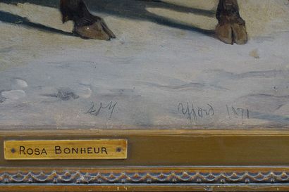 null BONHEUR, Rosa (1822-1899)
"Beasts of Burden"
Huile sur toile
Un monogramme en...