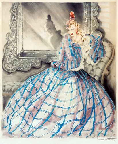 null ICART, Louis (1888-1950)
Girl in Crinoline, ou Miroir de Venise
Eau-forte
Signée...