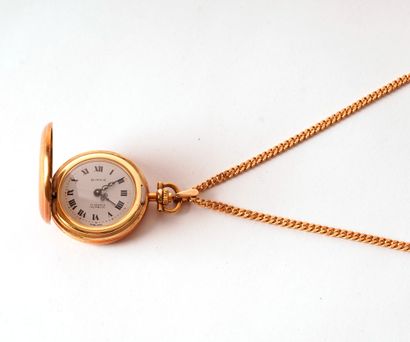 null BIRKS 14K POCKET WATCH
Birks pocket watch in 14K yellow gold, white dial, applied...