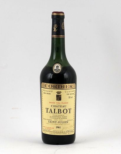 null Château Talbot 1961
Saint-Julien Appellation Contrôlée
Niveau bas
1 bouteil...