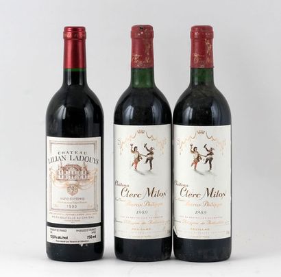 null Château Clerc Milon 1989
Pauillac Appellation Contrôlée
Niveau B
2 bouteilles

Château...