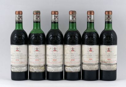 null Château Pape Clément 1973 1978 - 6 bouteilles