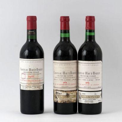 null Château Haut-Bailly 1966 1976 - 3 bouteilles