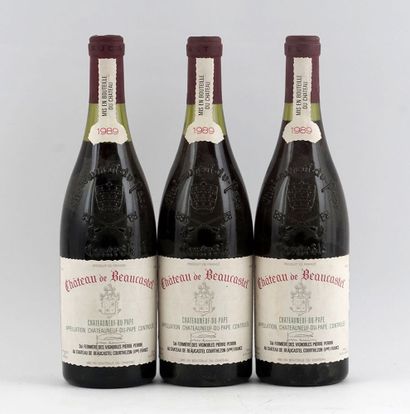 null Château de Beaucastel 1989 - 3 bouteilles