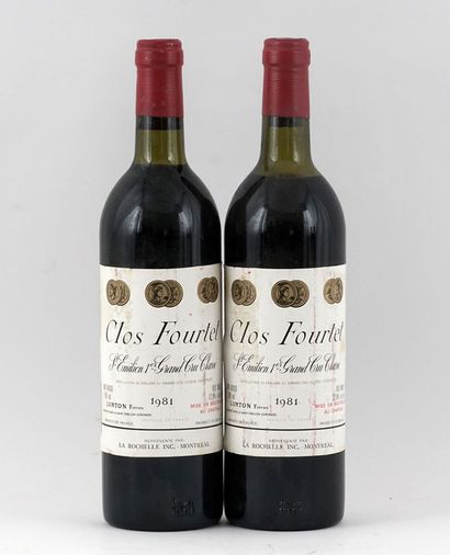 null Clos Fourtet 1981 - 2 bouteilles