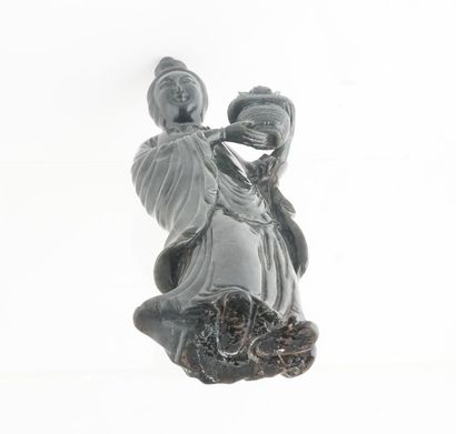 null AMPHIBOLE 



Subject in amphibole, representing a goddess with a basket. 

China,...
