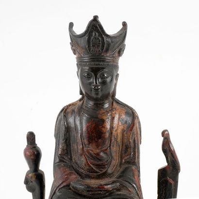 null BOUDDHA / BUDDHA

Une figure assise de Bouddha en bronze. 

Hauteur : 33,5 cm...