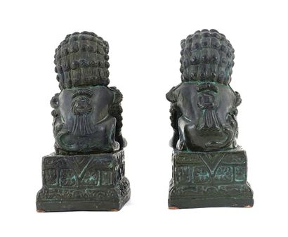 null CHINE / CHINA

Couple de lions en bronze. 
Chine, XVIII-XIXe siècle

Hauteur...
